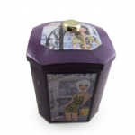 Octagonal shape biscuit tin can